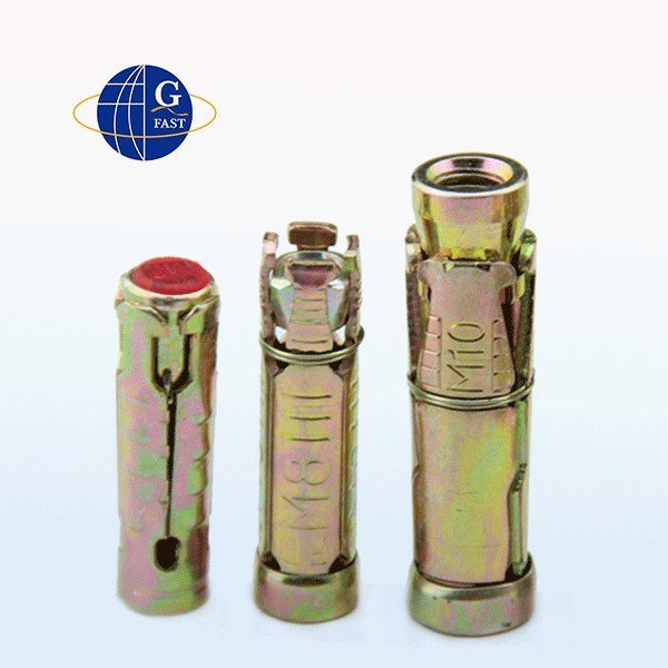 4PCS Heavy Duty Concrete Anchor Fix Bolt Shield Expansion Anchor with Eye Hook