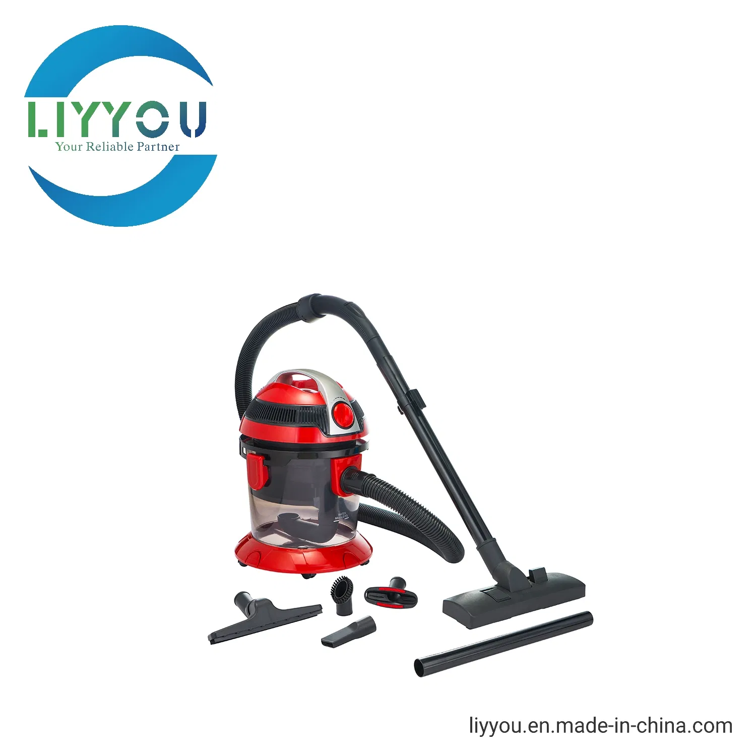 Household 800W 1.5L HEPA Filter Wet&Dry Vacuum Drum Cleaner with Blower