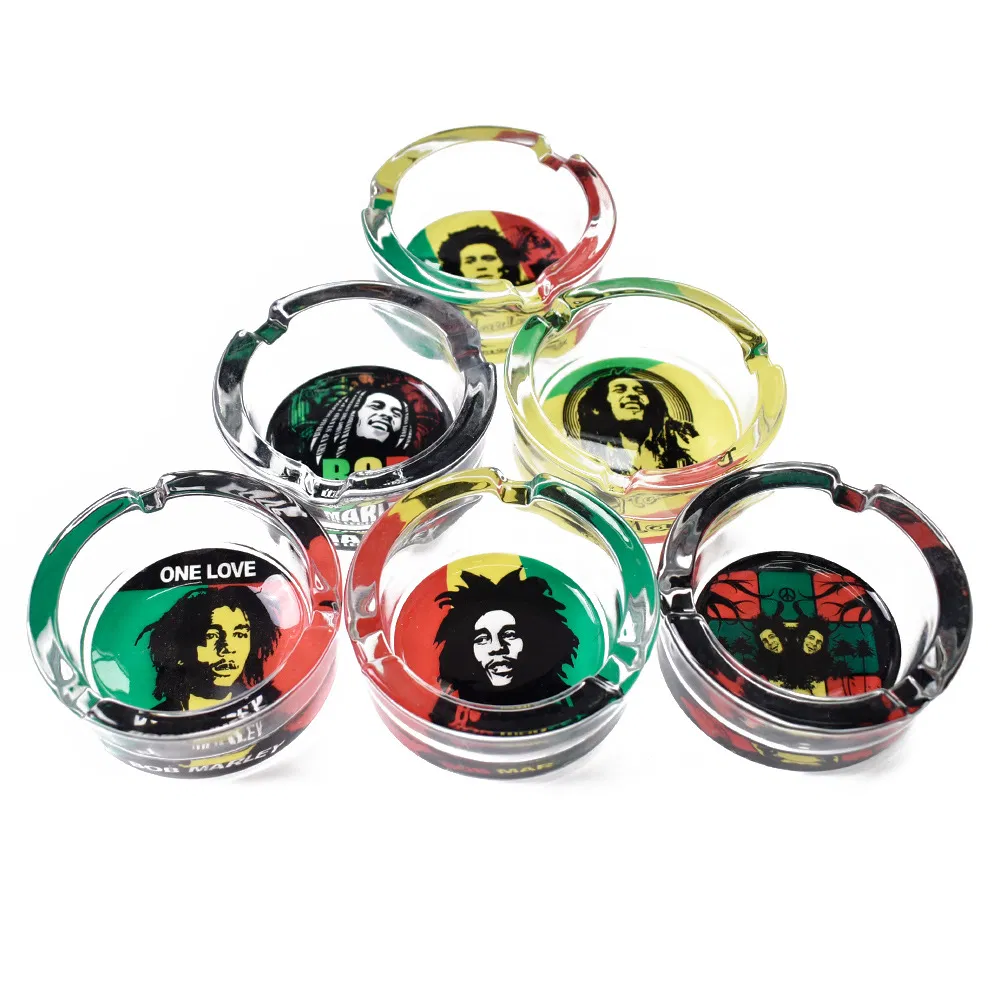 Display Box High Quality Backwoods Printed Round Smoking Glass Cigarette Ashtray