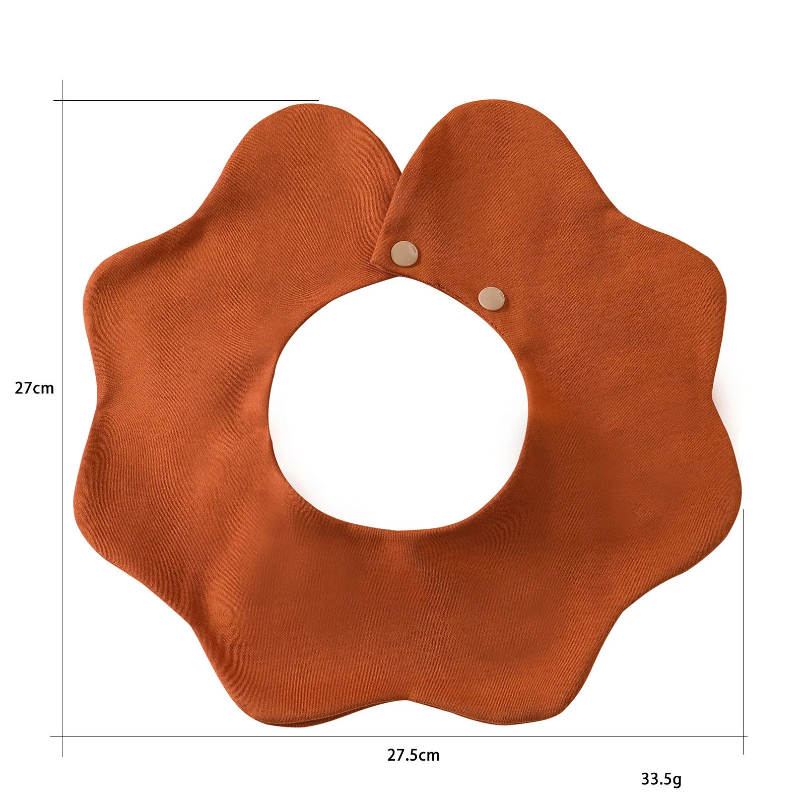 Cute Bandana Drool Bibs 360 Rotating Flower Shape Muslin Bibs