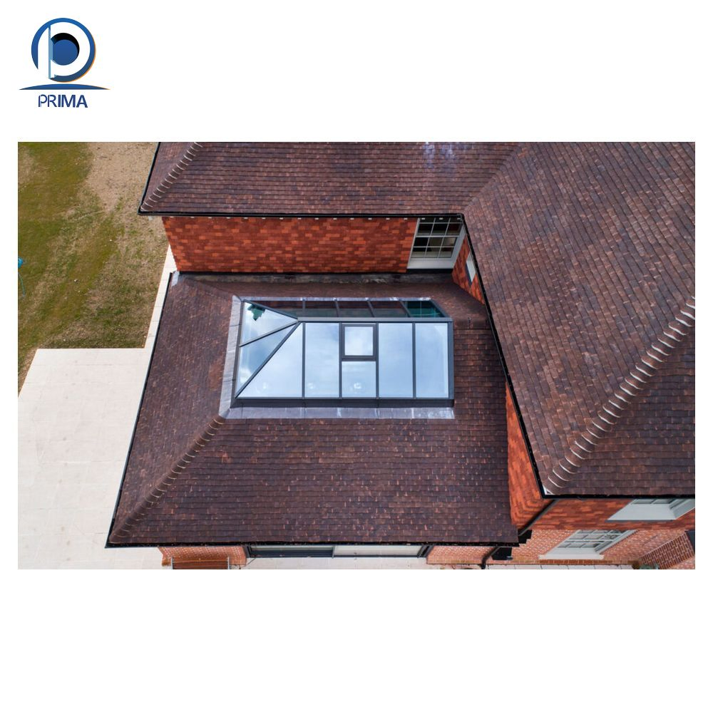 Special-Shaped Tempered Glass Construction Roof for Outdoor Light Steel Structure for Villa