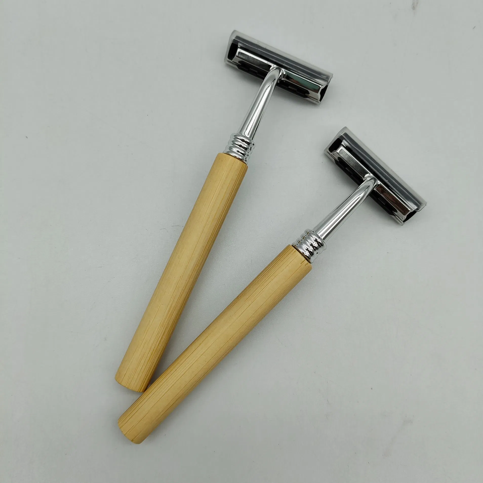 OEM Bamboo Handle Travel Twin Blade Disposable Parts Biodegradable Razor