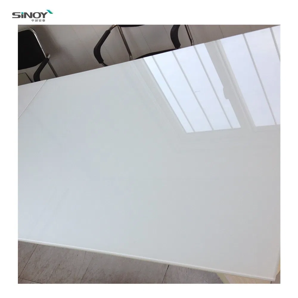 Milky White Laminated Glass Tile Back Painting Glass