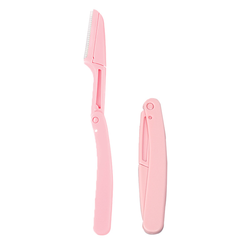 Portable Manual Eyebrow Trimmer for Women Folding Design Facial Hair Removal Tool