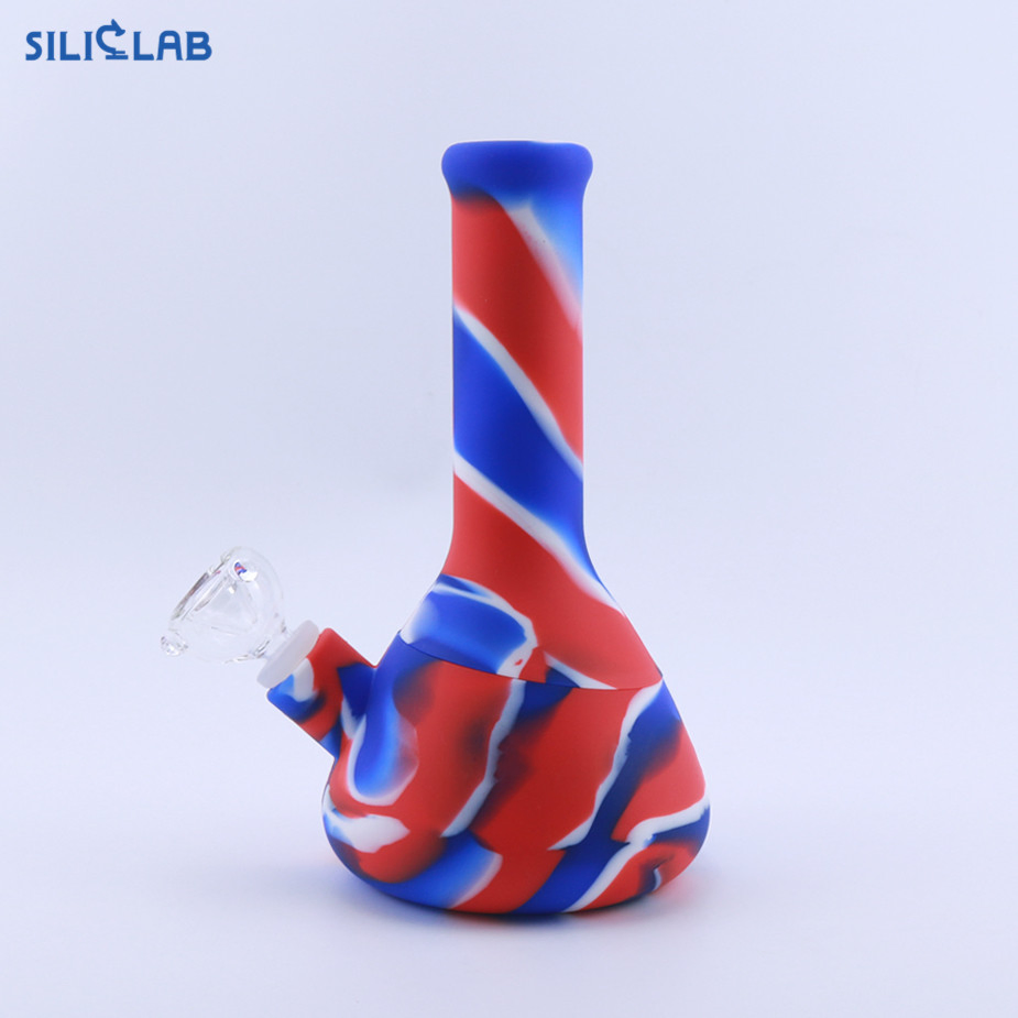 8.5' Height Beaker Base Silicone Smoking Tobacco Water Pipe