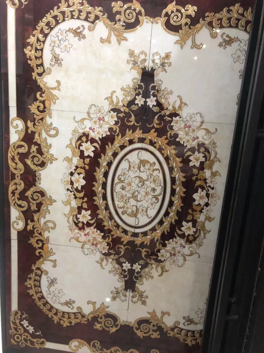 1200 X 1800 mm Large Size Decoration Design Glazed Polished Floor Ceramic Carpet Tile