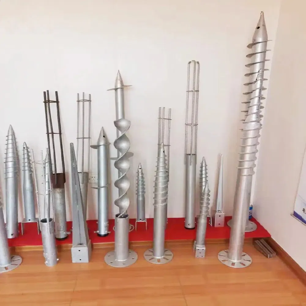 Винтовой анкер для столбов забора, оцинкованный