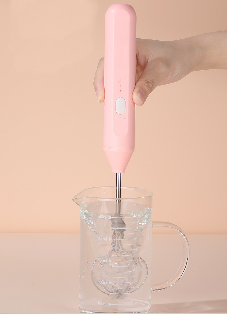 Electric Handheld Milk Frother Whisk Stainless Steel Drink Mixer for Coffee Mini Foam Maker Kitchen Accessories Egg Beater
