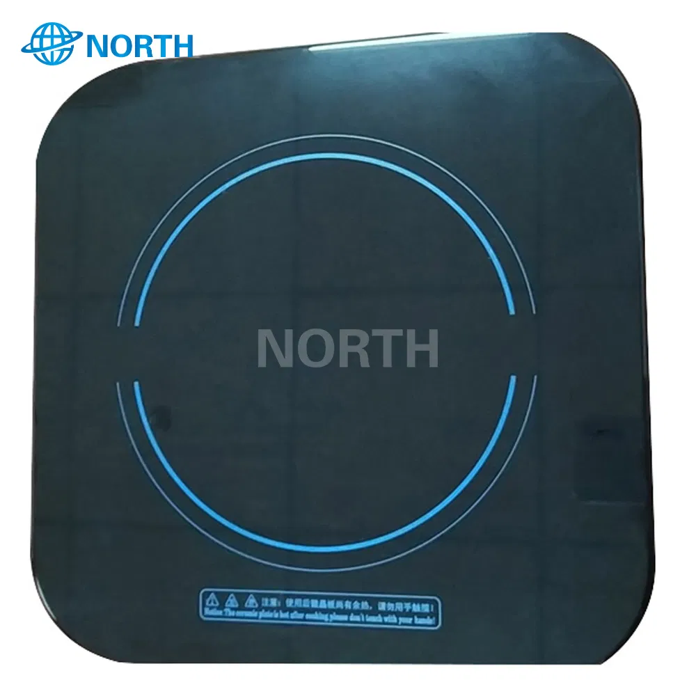 Laminated Safety Decorative Black Printing Toughened Sandwich PVB Sgp Film Silk Screen Printed Tempered Laminated Curved Ceramic Glass Cooktop