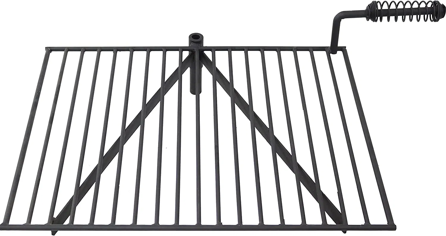 Easy to Assemble Fire Pit with Swivel Grate Round Fire Pit