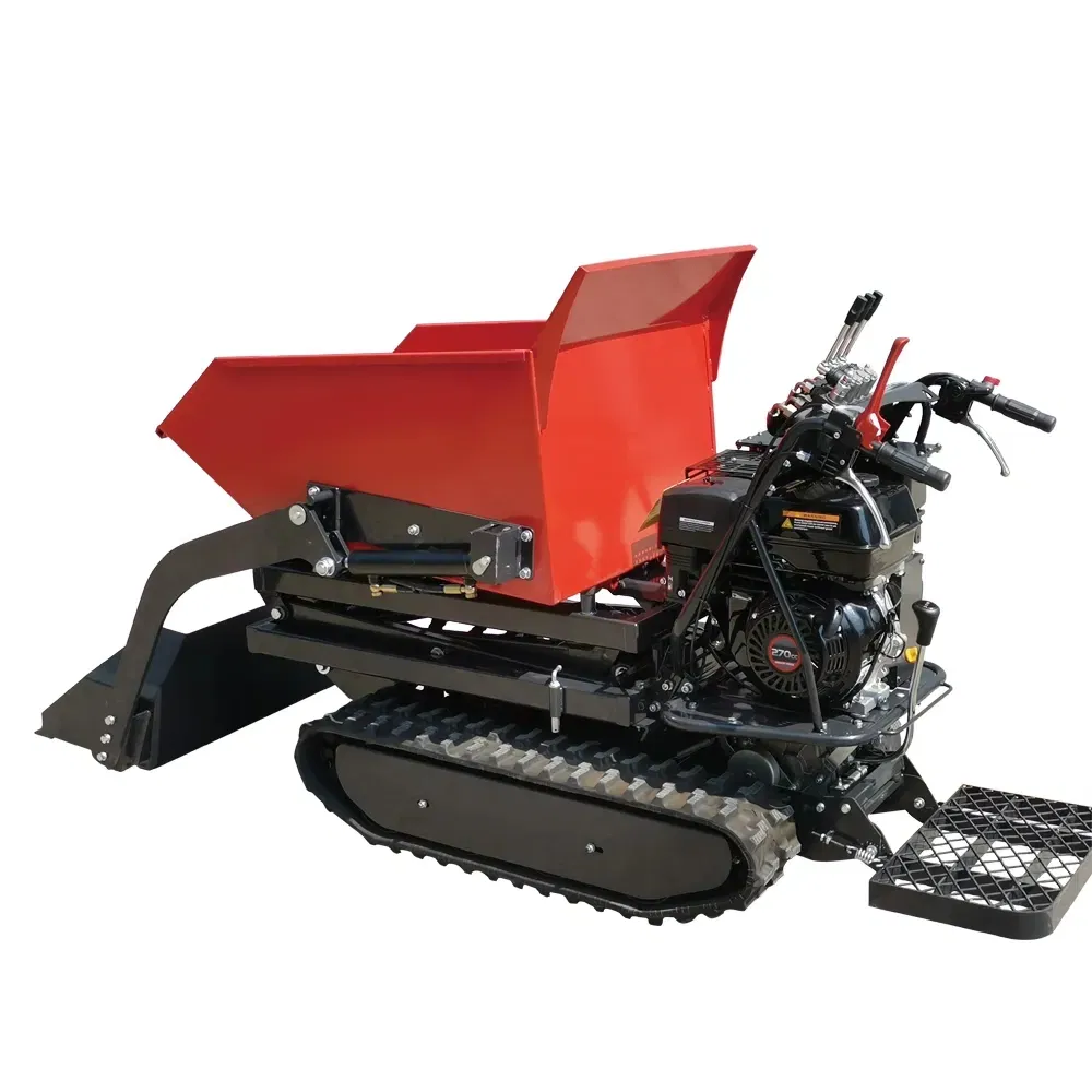 Multifunctional Mini Track Dumper All-Terrain 500kg Payload Wheelbarrow Power Concrete Buggy/Dumper
