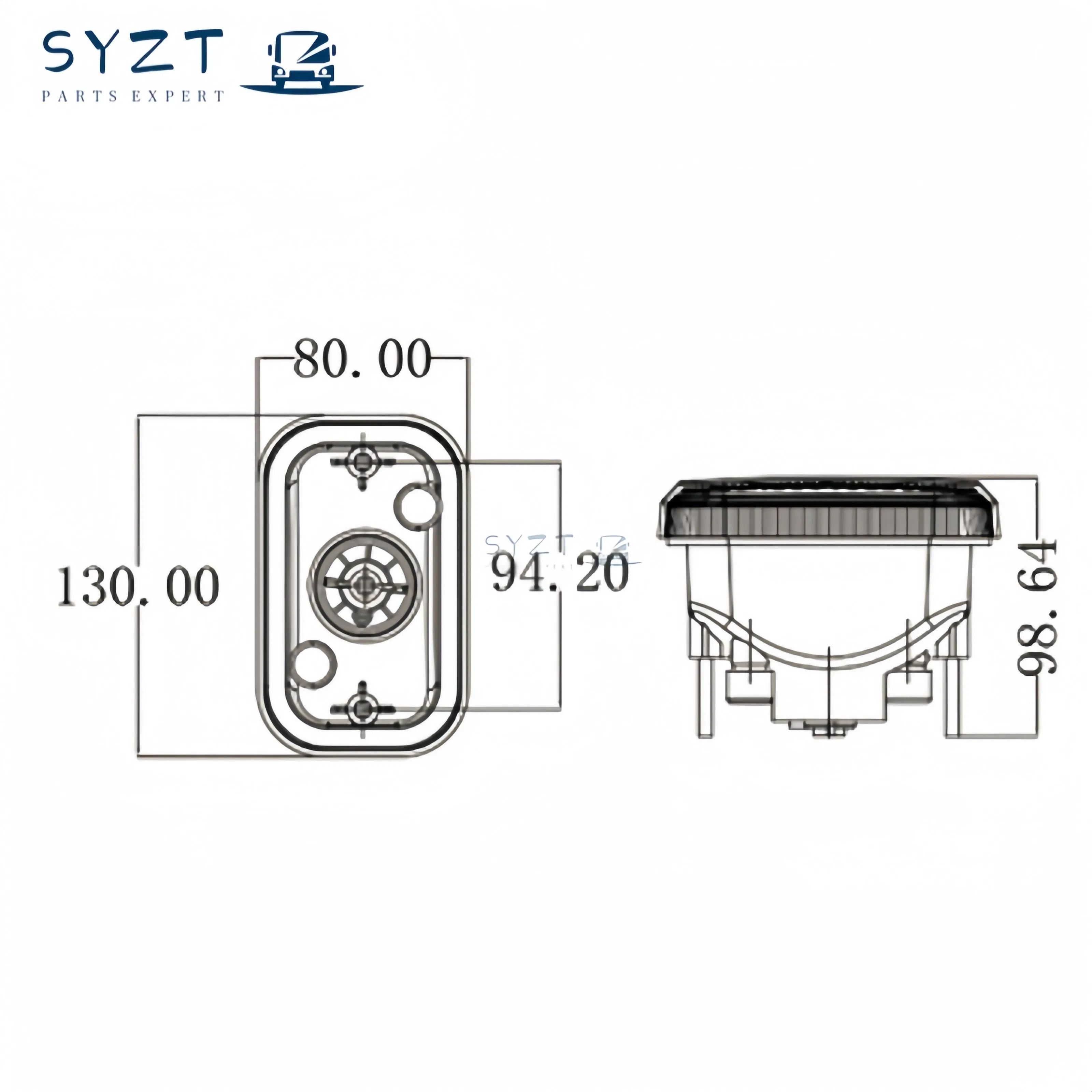 Качественный круглый задний светодиодный габарит