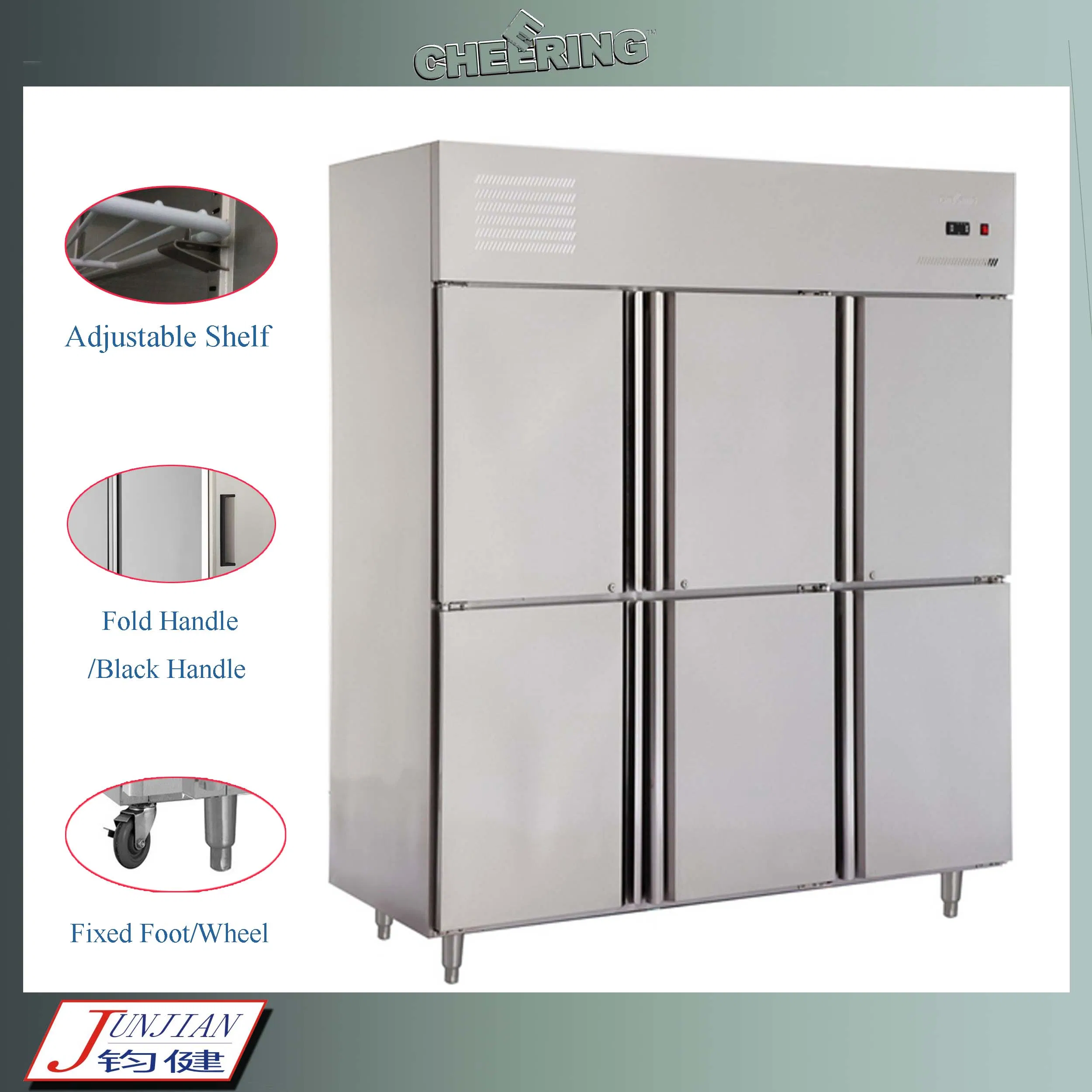 Commercial Grade Vertical Freezer with Dual Temperature Control