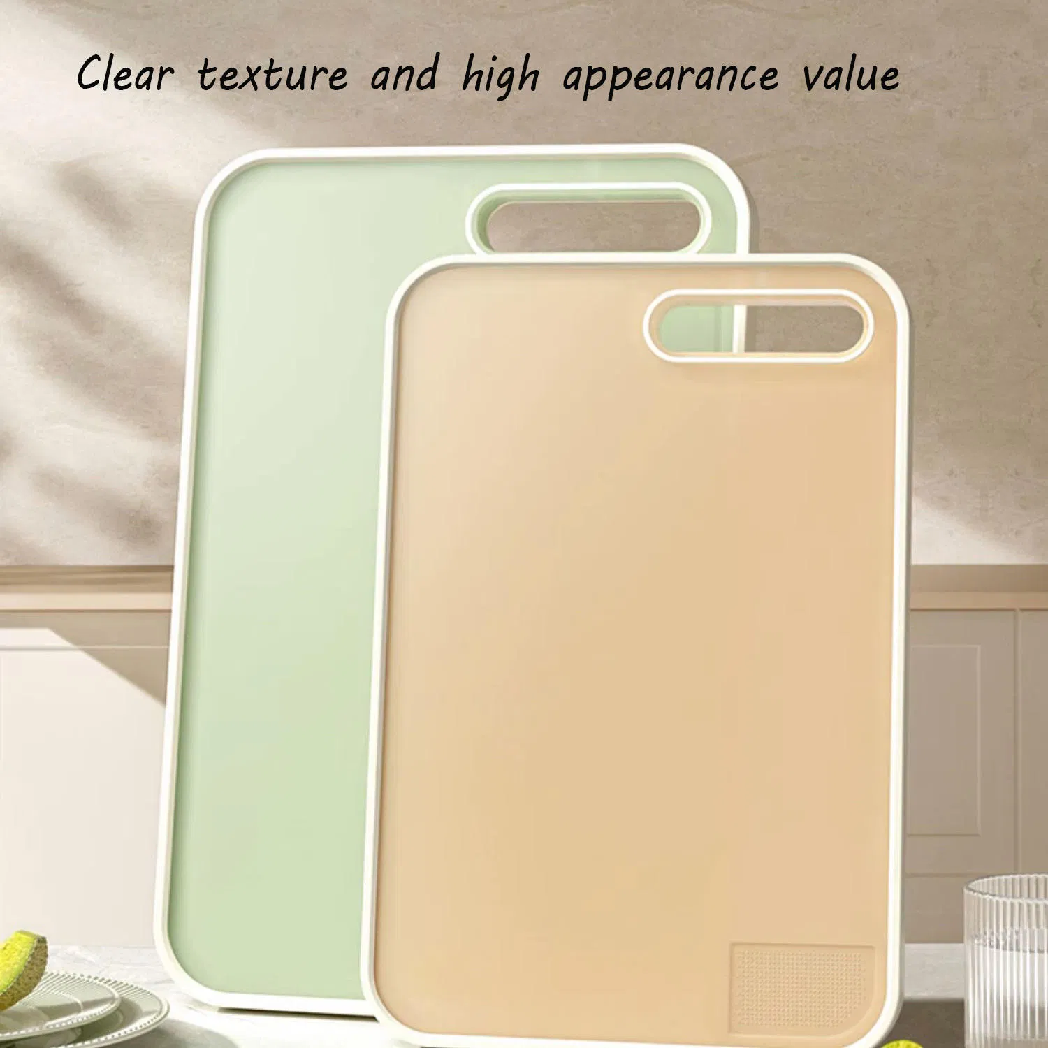 Hot Sale PP Stainless Steel Cutting Meat Fruit Board Chopping Block