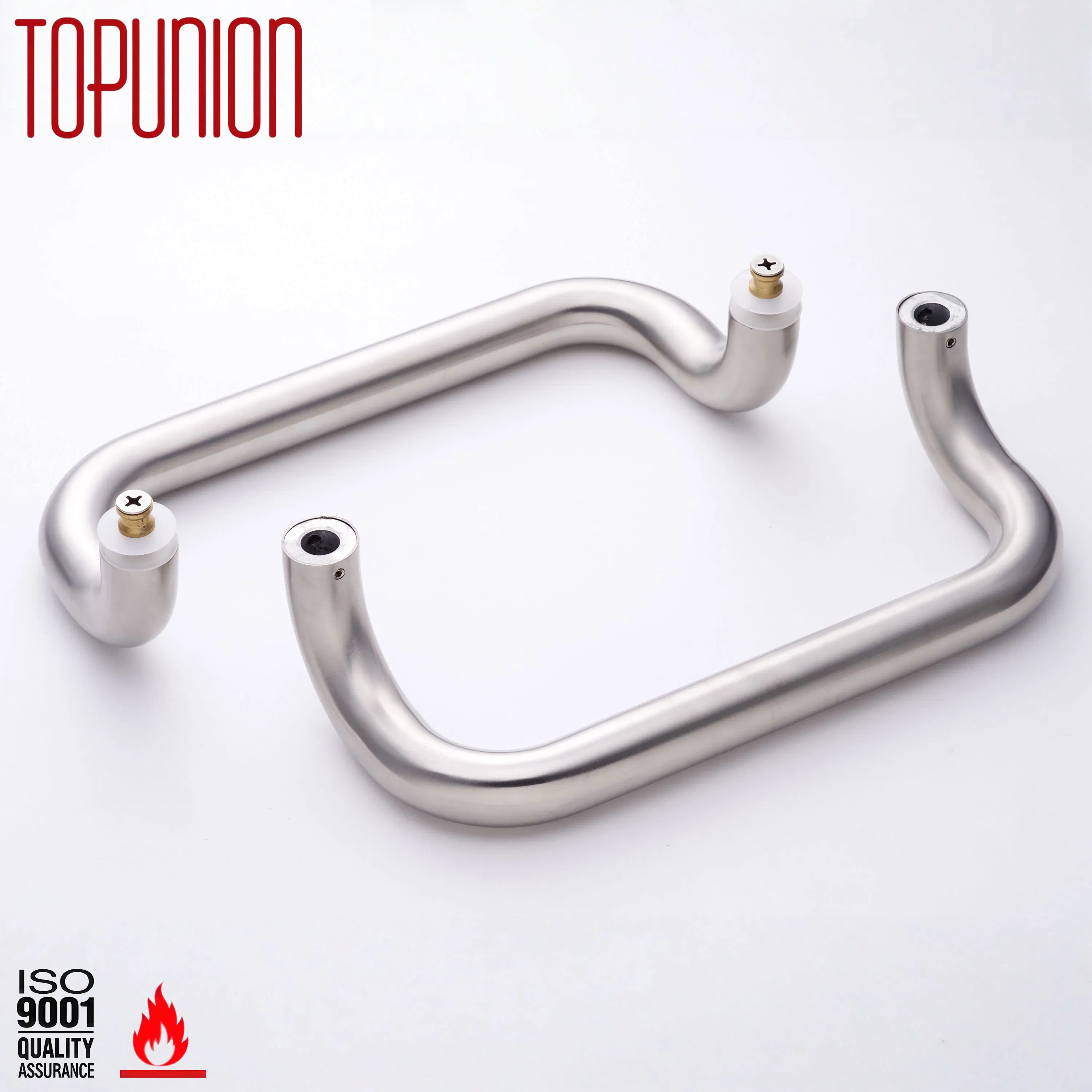 Glass Door Handle Double Sided Use Four Curve Design Professional Installation Guide