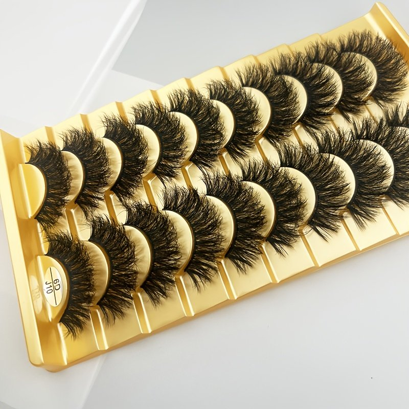 10 Pairs of Fluffy and Messy False Lashes for Eye Makeup