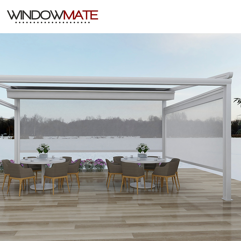 Aluminum Frame Waterproof 100% PVC Fabric Garden Awning