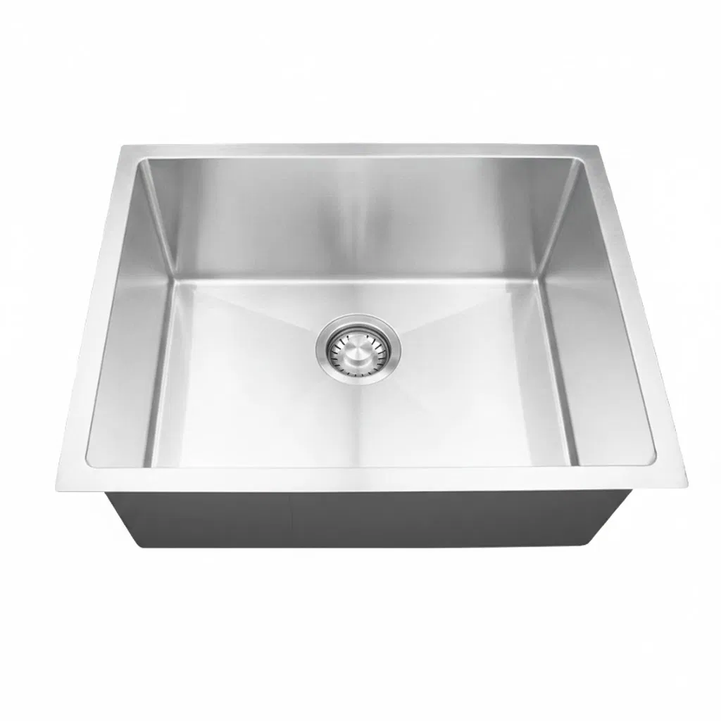 Cabinet Accessories Countertop Popular American Handmade Single Bowl Kitchen Under Mount Stainless Steel Sink 23× 18× 10 Inches Hfes2318