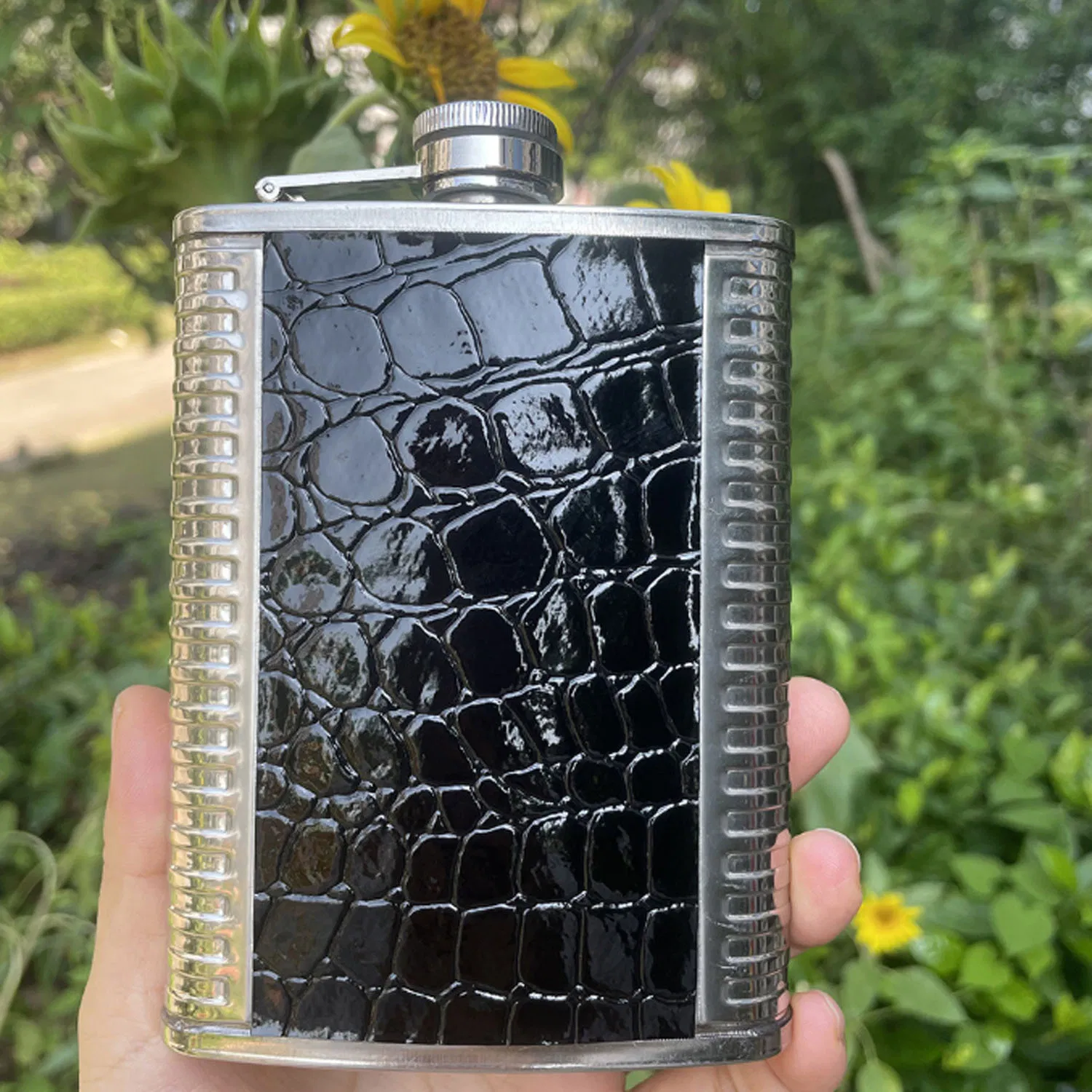Premium Stainless Steel Hip Flask with Convenient Funnel Accessory
