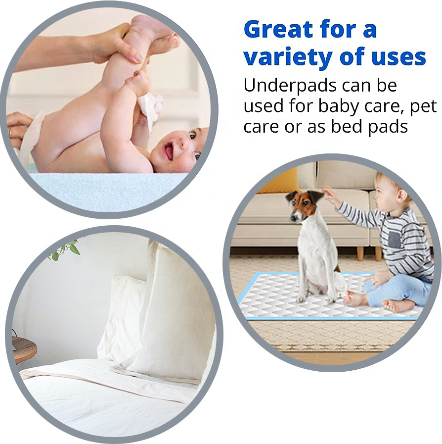 Waterproof Pet Training Pads for Dogs and Cats, Absorbent and Leak-Proof