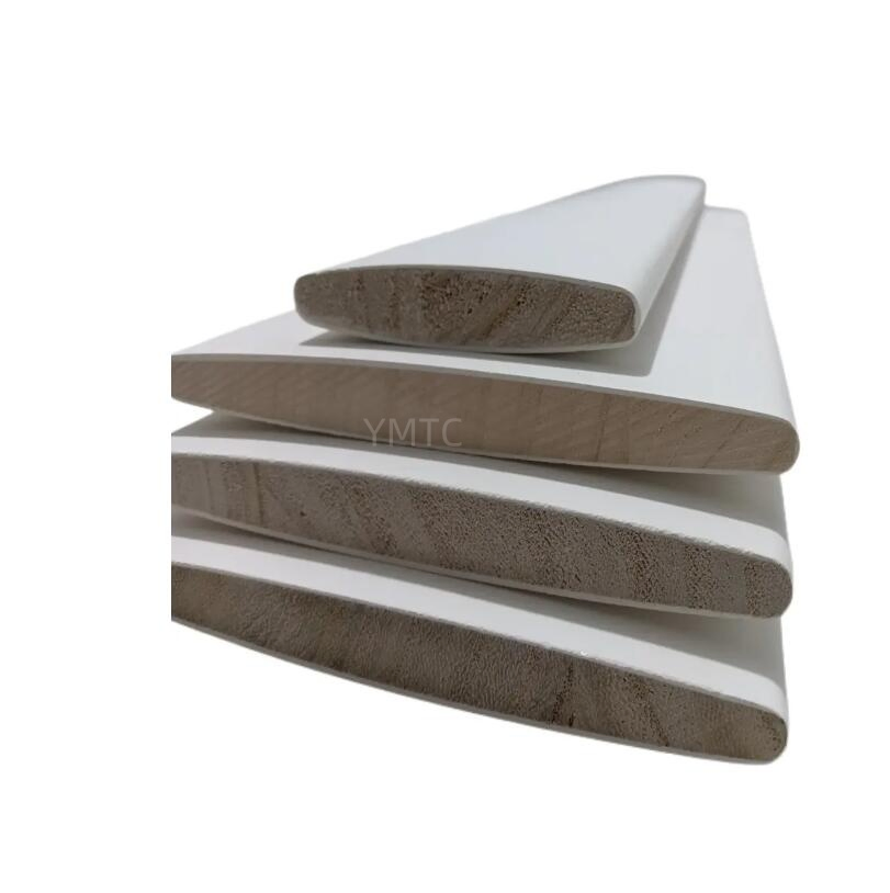 White Primer Window Shutter Wooden Slat 76mm Plantation Shutter Blade