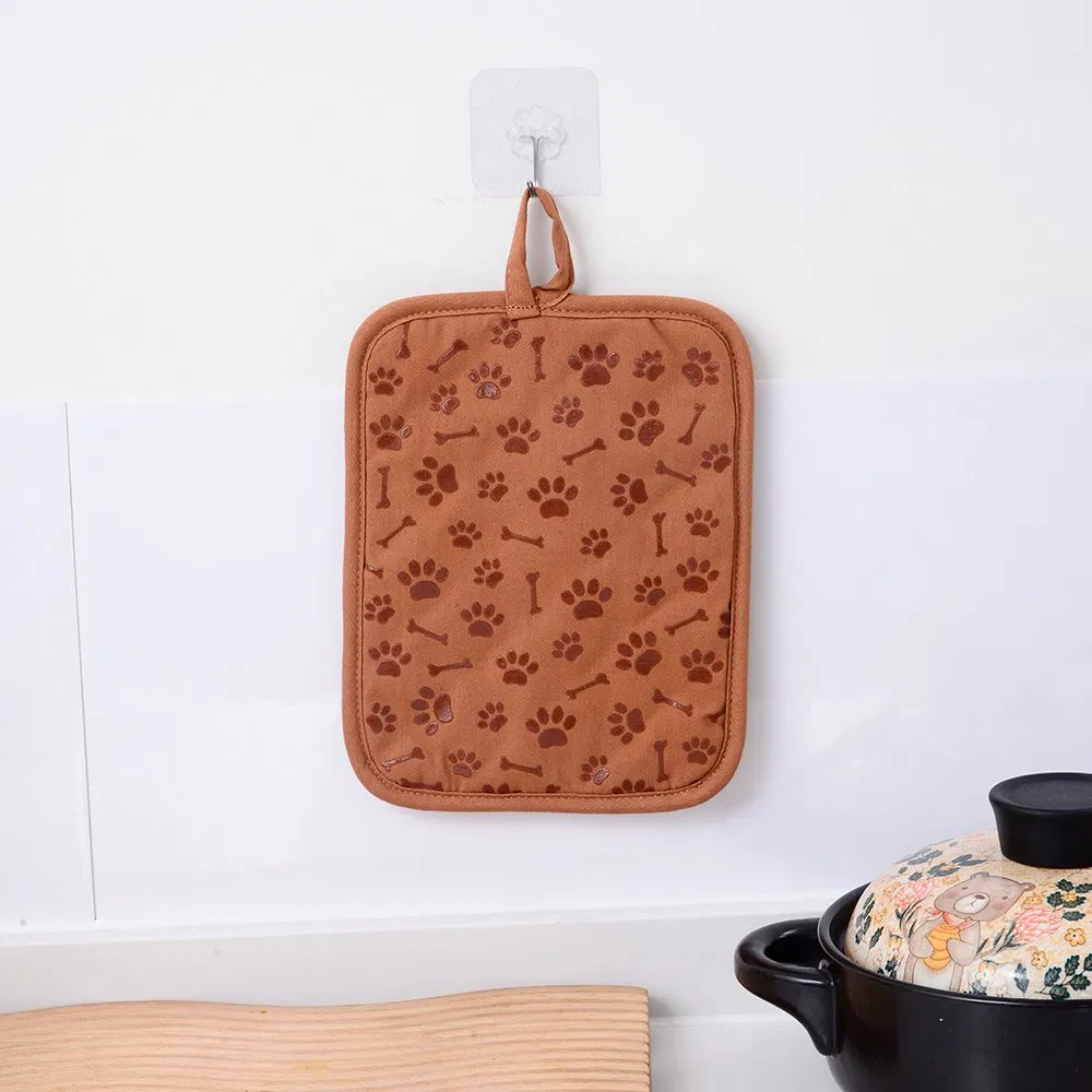 Custom Short Oven Heat Resistant Kitchen Printing Silicone Pot Holder