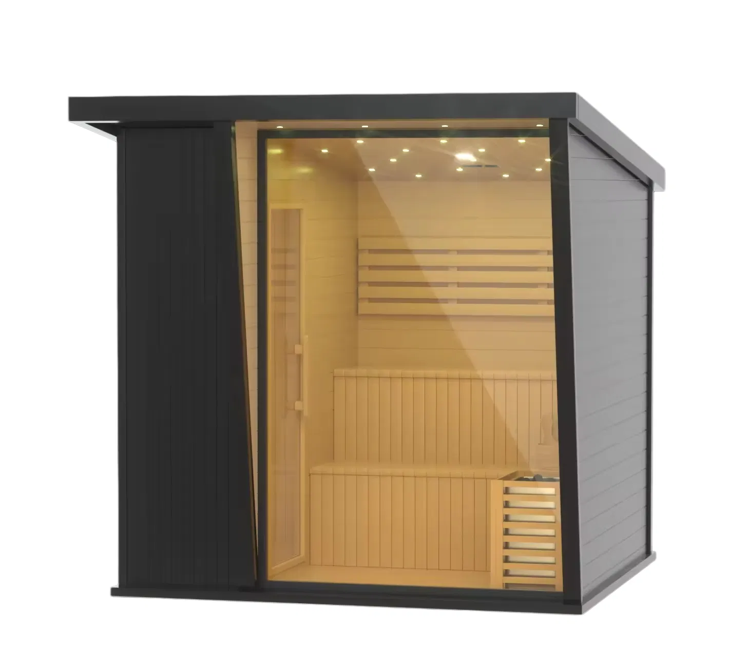 Premium Customizable Outdoor Sauna for 4-6 People, Perfect for Relaxation