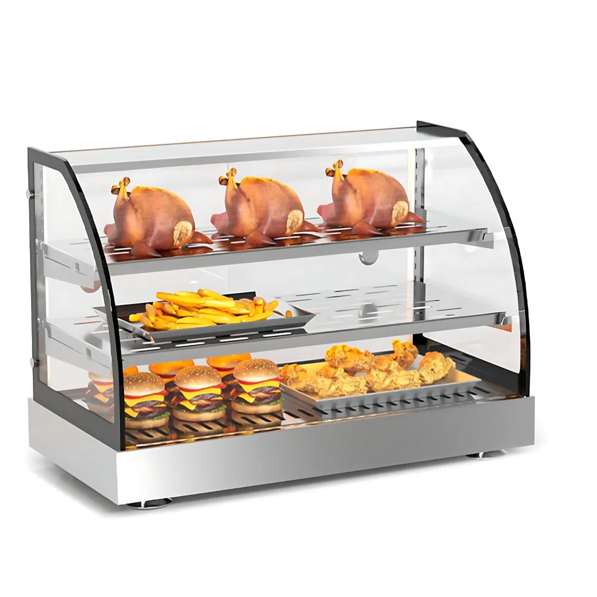 Wholesale Price Premium Quality Curved Food Warming Display for Large Quantity Orders