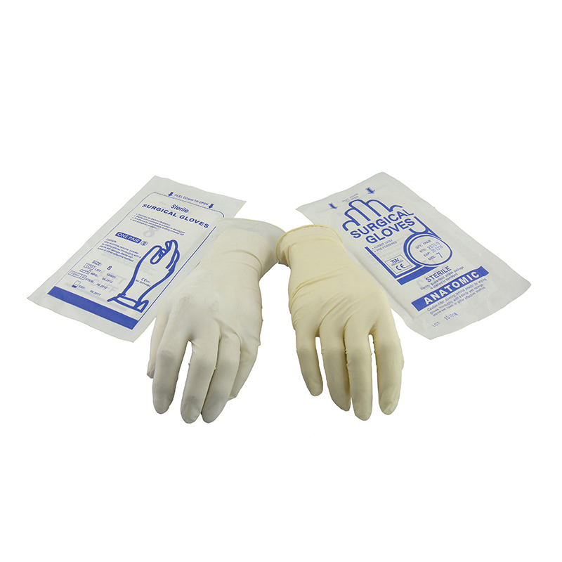 Anesthesia Consumables Sterile 7.5 Surgical Gloves for Single Use