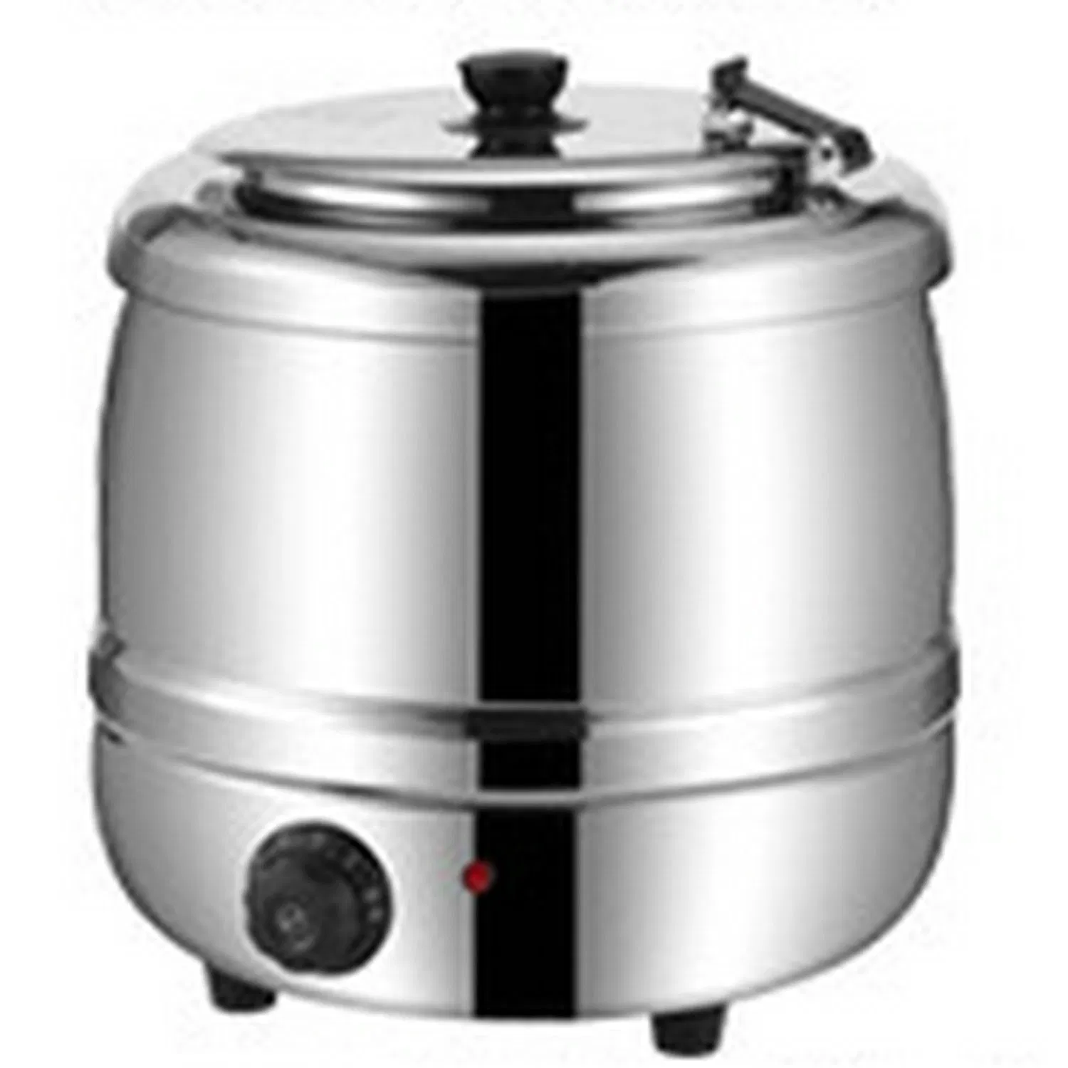 Stainless Steel 13L Capacity Thermal Insulation Soup Kettle Drum Shape