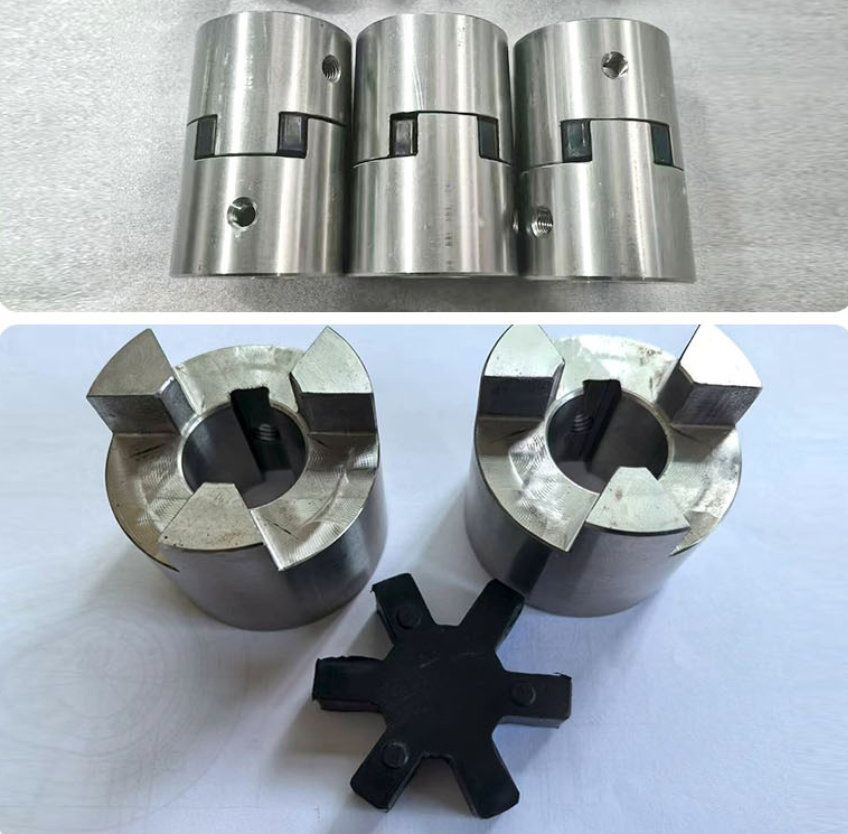 Stainless Steel Plum Blossom Coupling, High Rigidity Servo Motor Screw Rod Dedicated Coupling, High Torque Shock Absorption Accessory