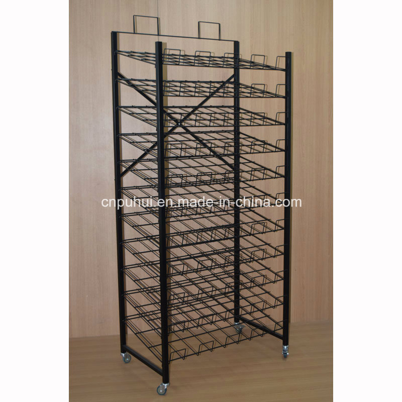 Multi Layers Metal Floor Display Stand for Retail Stores (PHY395)