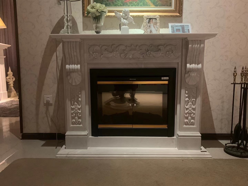 Nature Stone Marble Fireplace