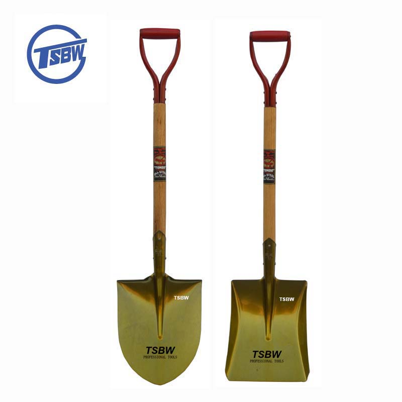 Short Wooden Handle Ecuador Tombo Brand Steel Digging Agricultural Tool Pala Shovel
