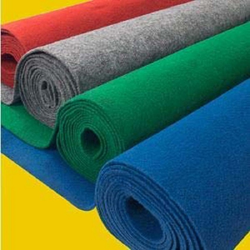 Elegant Non Woven Carpet Polypropylene Exhibition Floor Carpet for Hotels