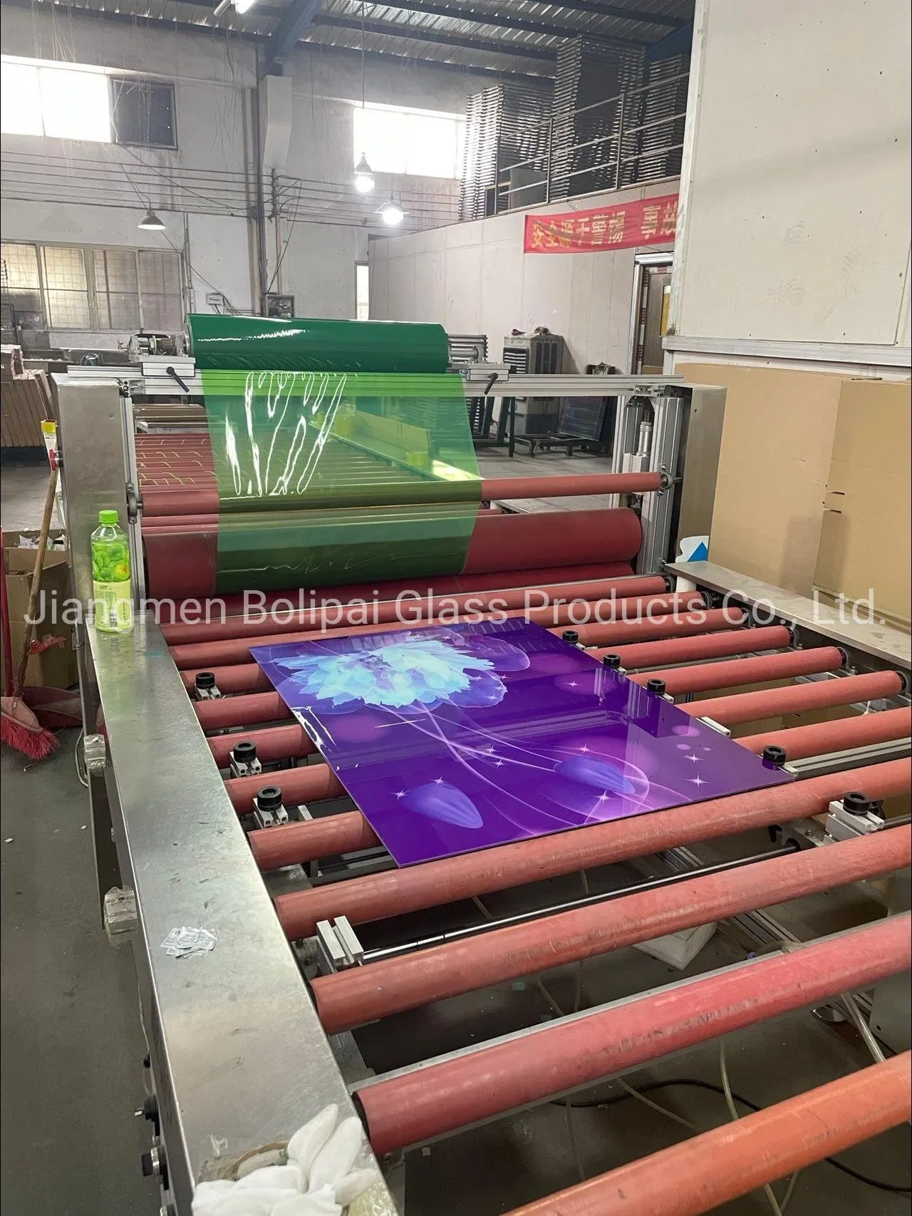 Custom Easy Clean UV Printing Tempered Glass Kitchen Splashback