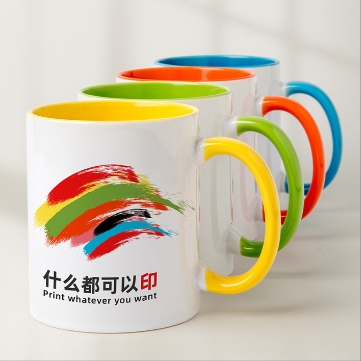 Unique Ceramic Cup with Spoon - Handcrafted in China for Daily Use