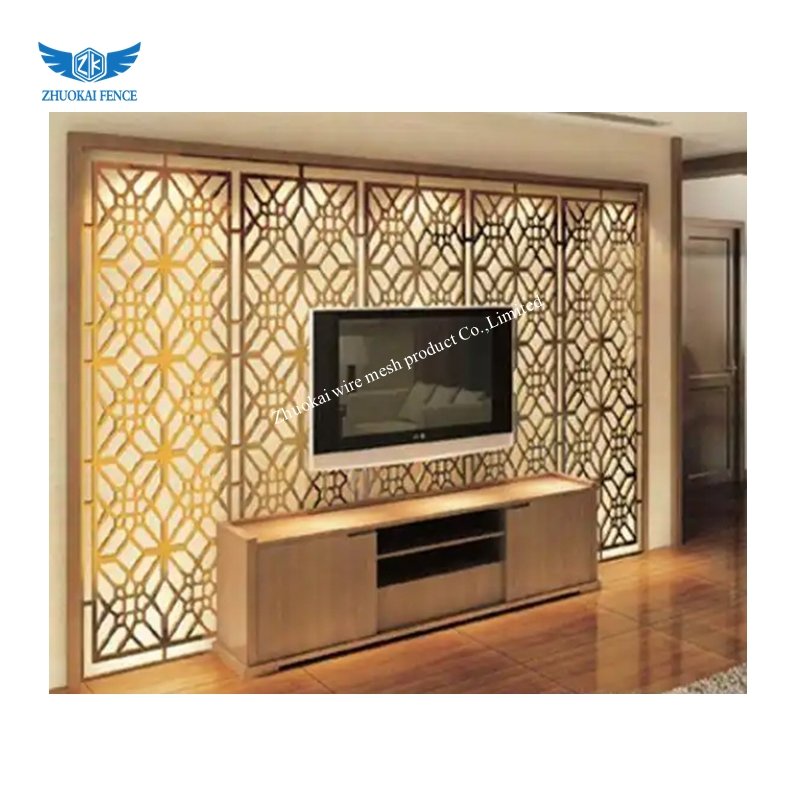 Customized Aluminum Hotel Room Metal Indoor Decoration Art Partition Screen