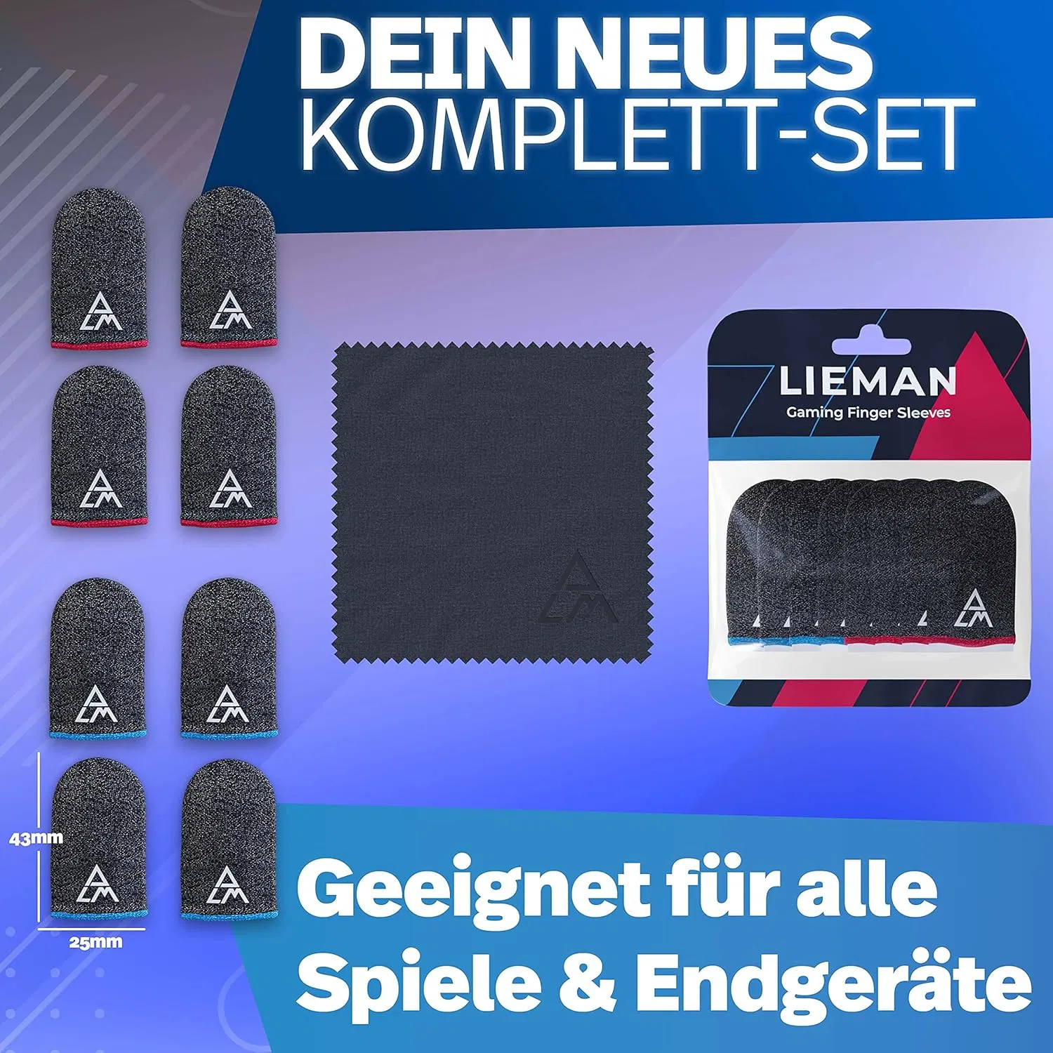 Чехлы для пальцев High-Response для гейминга