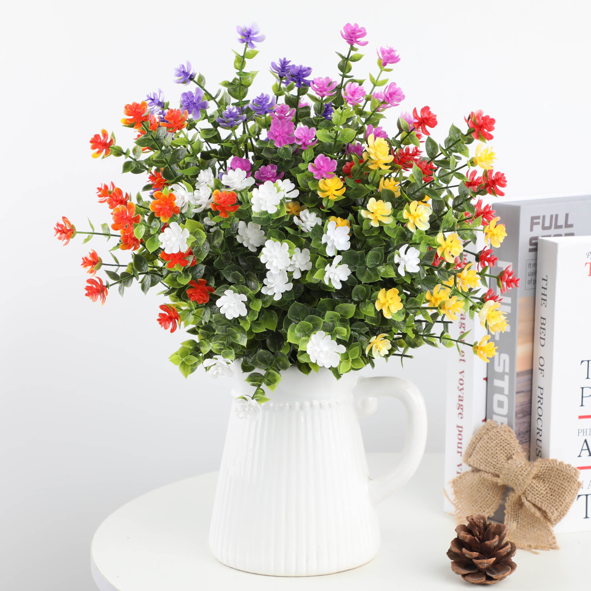 Эвкалипт искусственный камелия GY003 УФ-стойкие