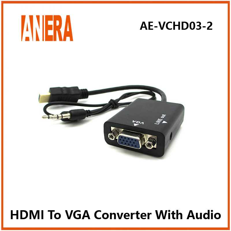 Конвертер HDMI в VGA с аудио Anera