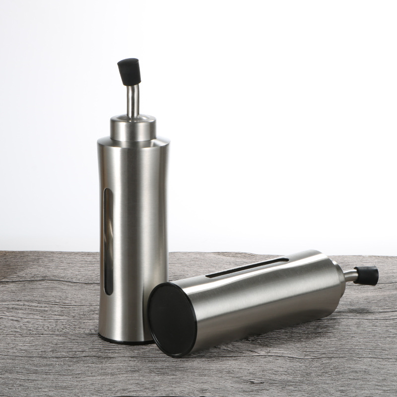 Stainless Steel Oil Bottle 304 Stainless Steel Oil Vinegar Dispenser