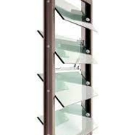 CE Nfrc Crank Adjustable Jalousie Aluminum Tilt Tempered Glass Louver Window