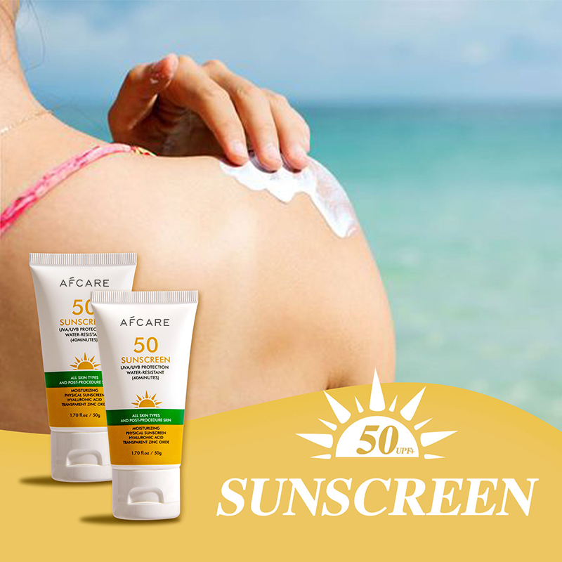 Best Selling Sunscreen Private Label Nature Sun Block SPF50+ Waterproof Foundation