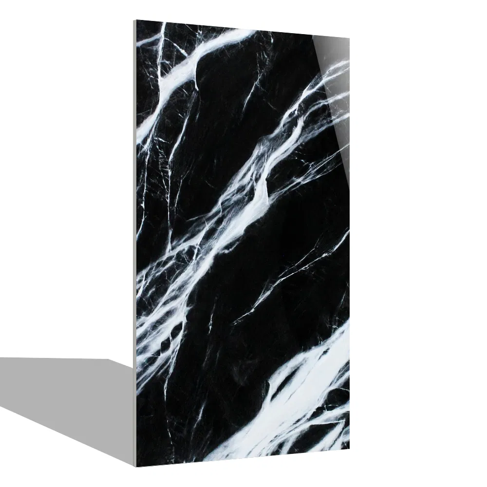 Керамогранит 80x160 см белый с черными прожилками