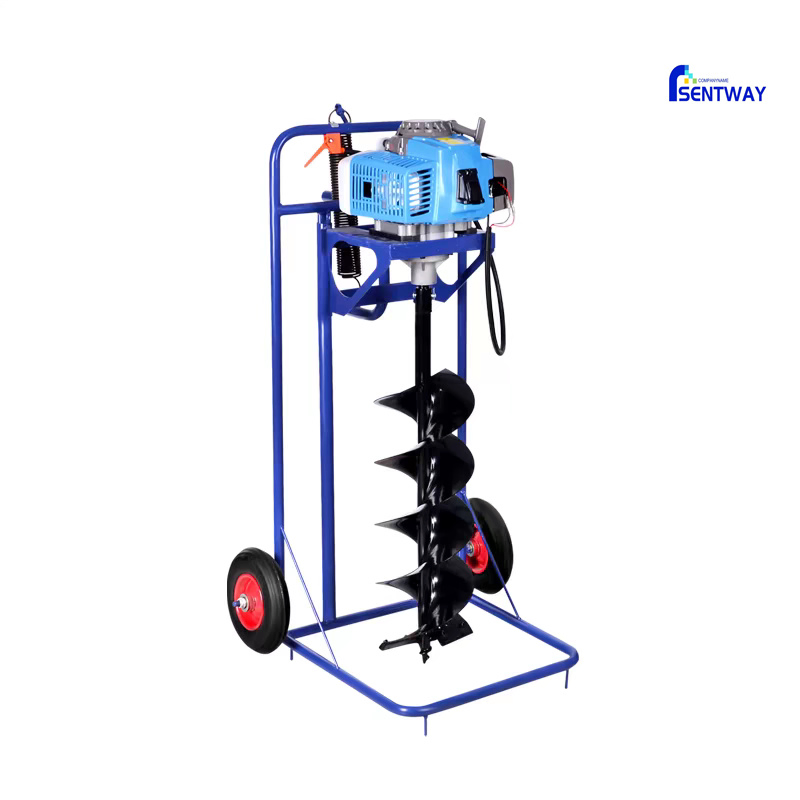 High Quality 2 Stroke 62cc Gasoline Petrol Earth Auger with 150mm 200mm 250mm 300mm 400mm Drills