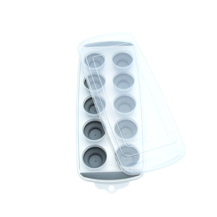 30*12cm BPA Free Silicone Ice Cube Tray with Lid