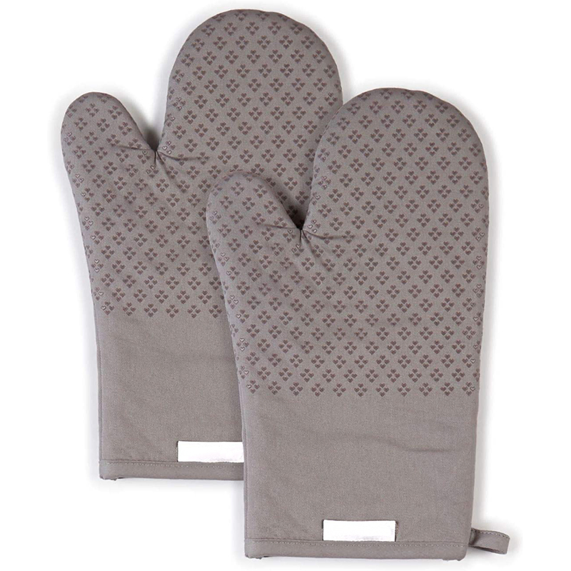 Asteroid Cotton Oven Mitts with Silicone Grip 2 Machine Washable Easy Care