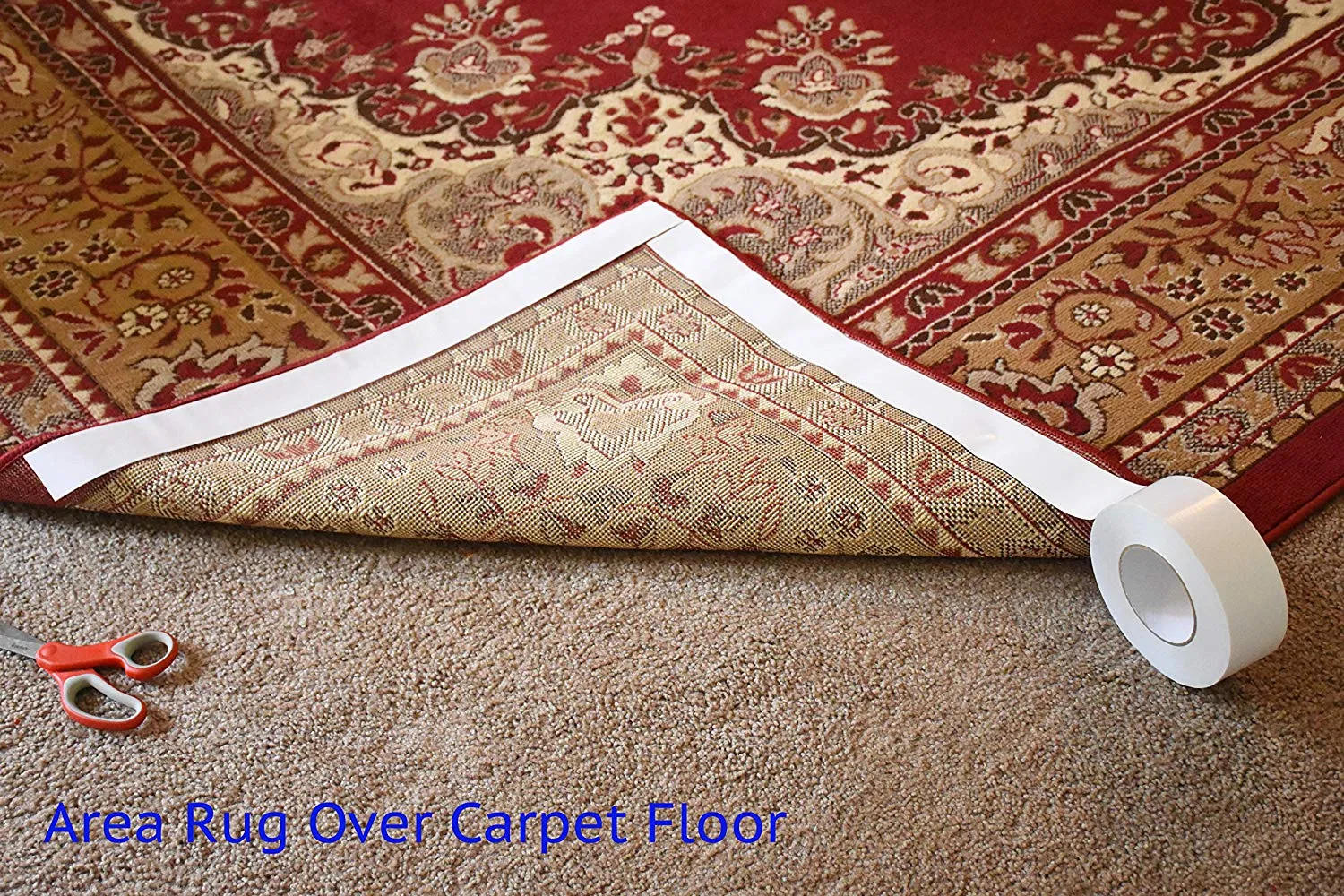 Carpet Tape Double Sided, Non-Slip Rug Tape