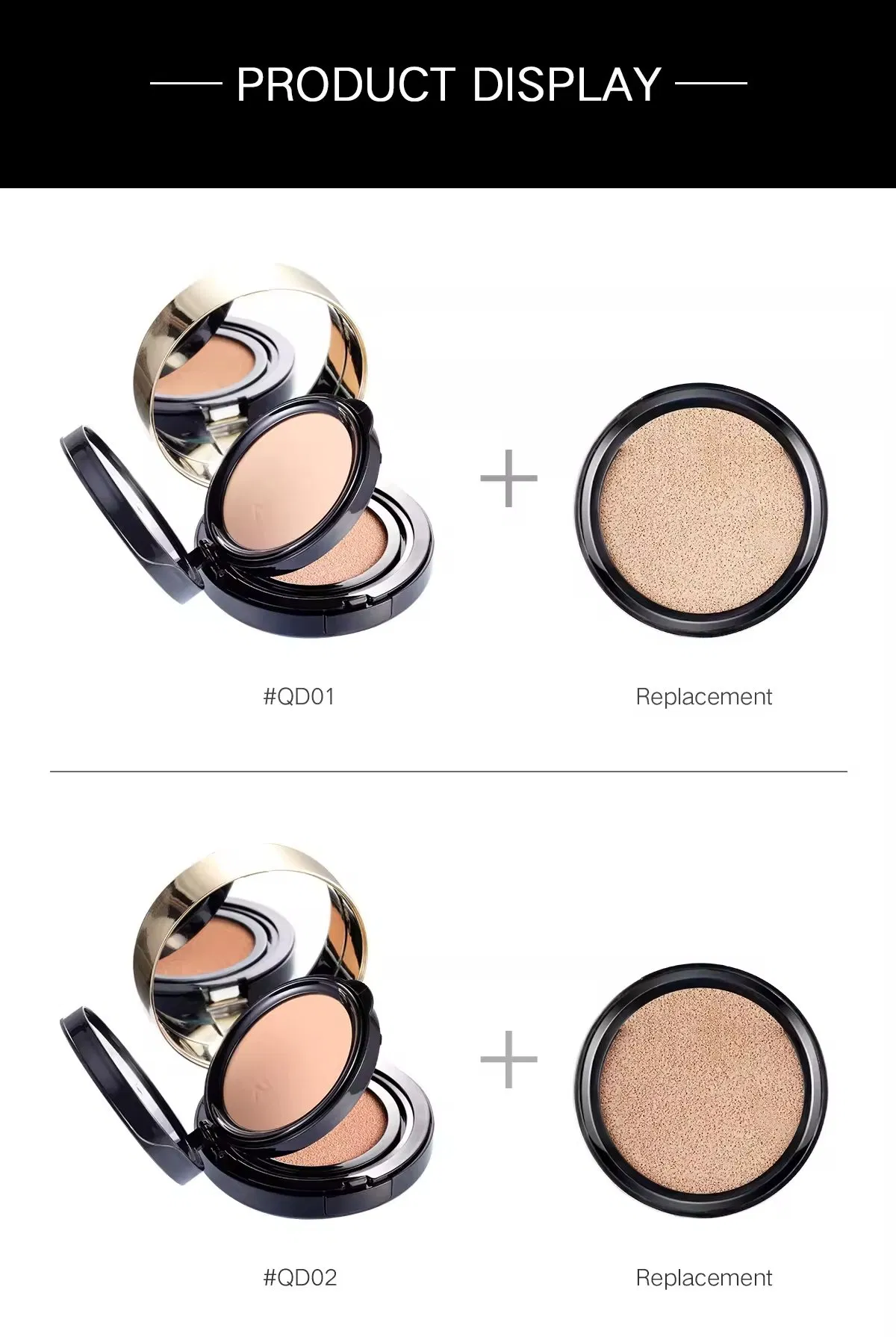 2 in 1 Air Cushion Skin Care Makeup Foundation Cosmetics Factory Bb Cushion Concealer Bb Air Cushion Foundation